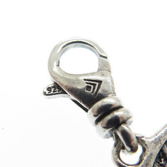 SILPADA Sterling Silver Vintage Dream It Reversible Disc Lobster Clasp Pendant - Picture 7 of 7